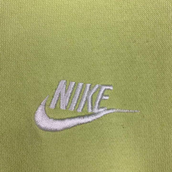 100%新品人気 NIKE 刺繍ロゴ 胸ロゴ ワンポイント mULWH-m94258792862 ナイキ ライムグリーン 日本製好評
