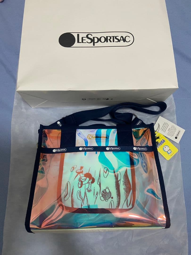 LeSportsac レスポートサック ドラえもん コラボ トートバッグ クリア
