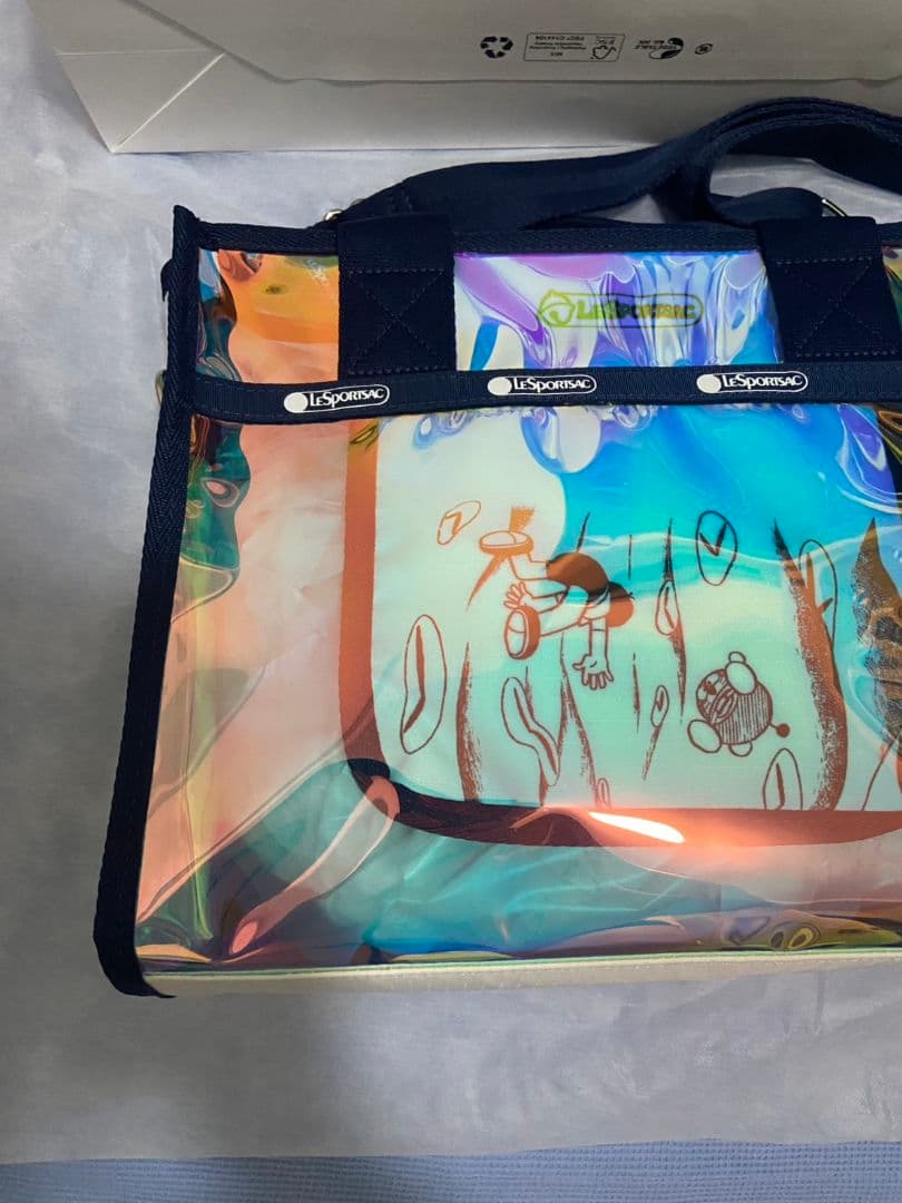 LeSportsac レスポートサック ドラえもん コラボ トートバッグ クリア