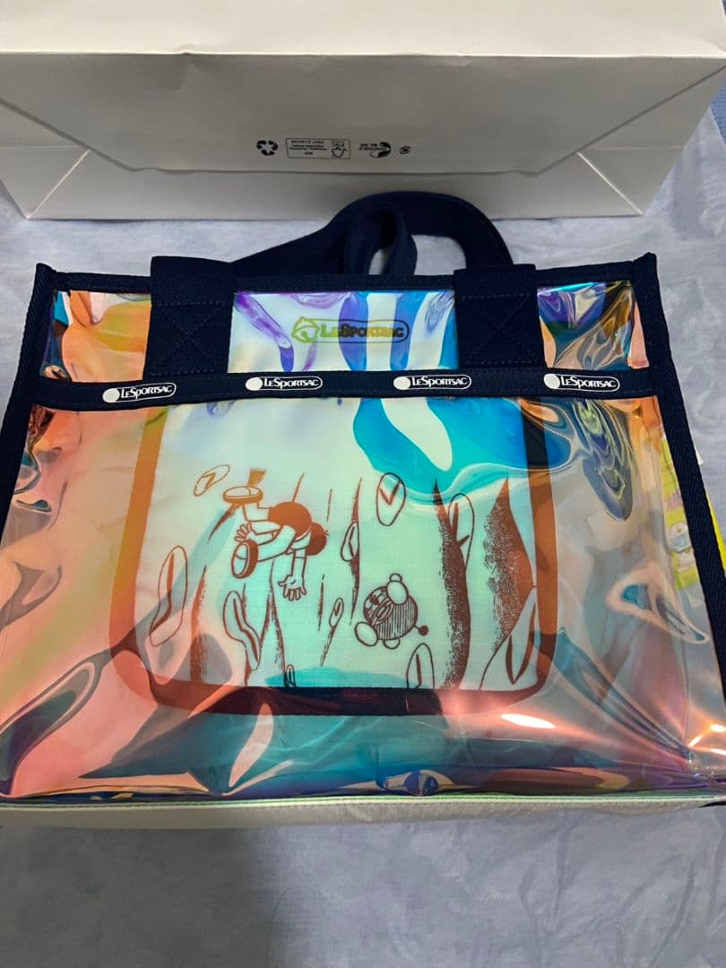 LeSportsac レスポートサック ドラえもん コラボ トートバッグ クリア