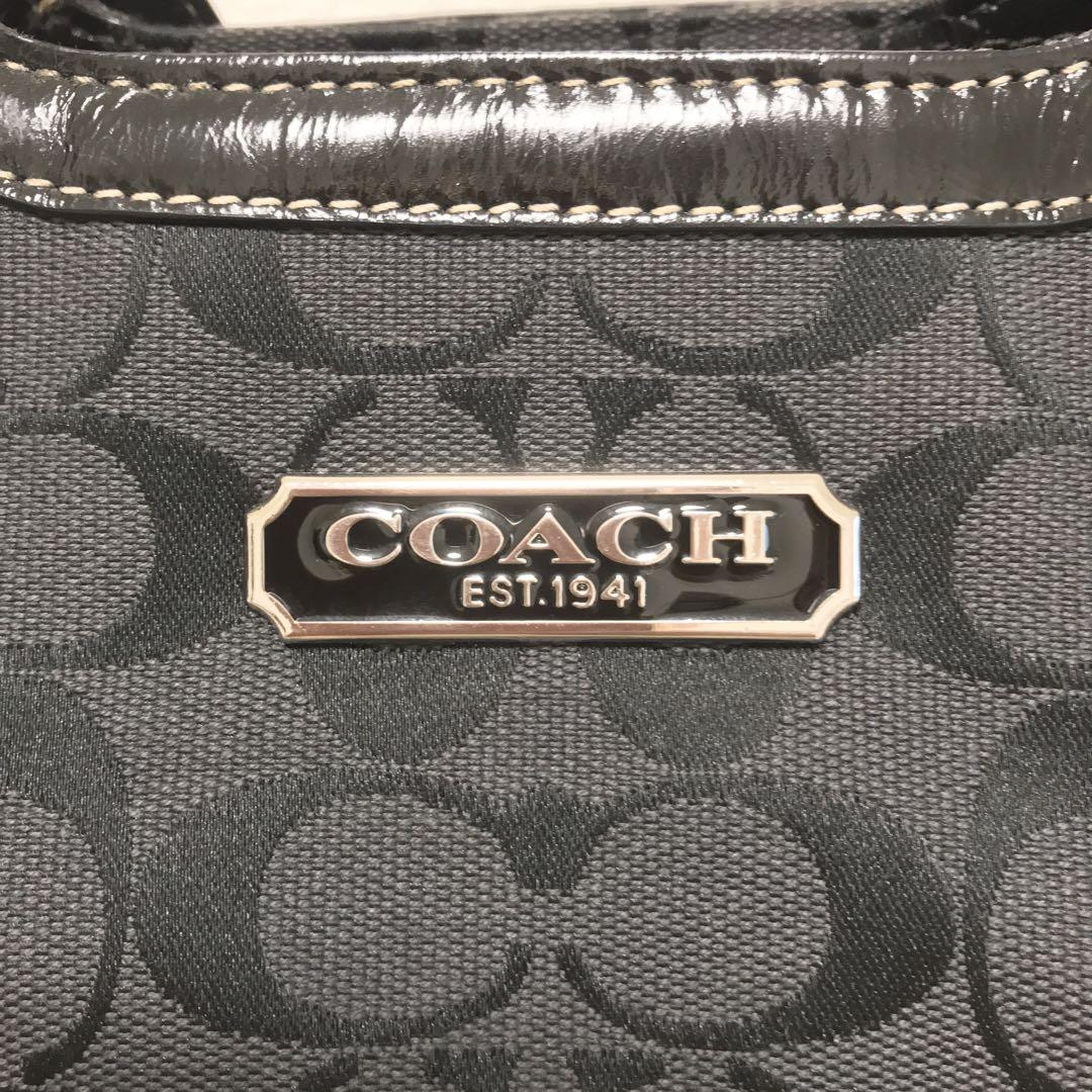 【美品】 COACH コーチ トートバッグ ワンショルダーバッグ シグネチャー