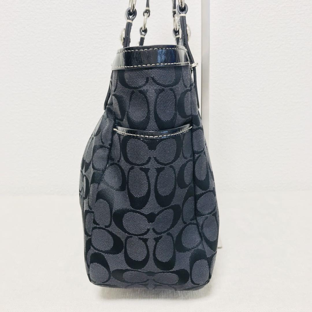 【美品】 COACH コーチ トートバッグ ワンショルダーバッグ シグネチャー