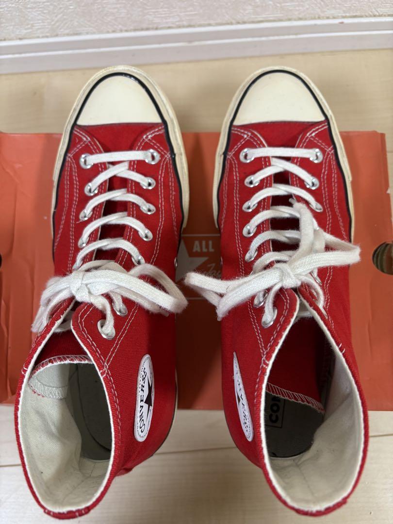 コンバース ct70 赤 CT70 ENAMEL RED （エナメルレッド）HI CUT 164944C（A10274C