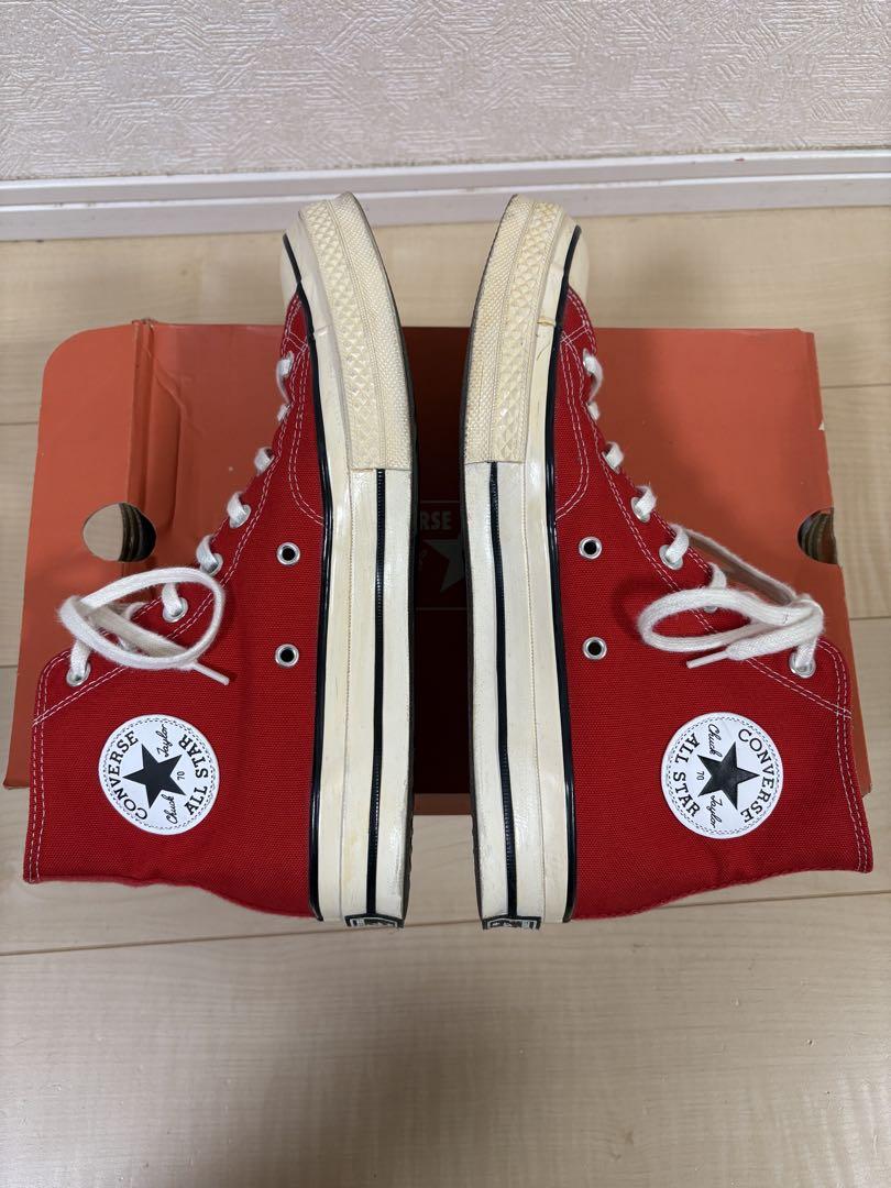 【新品】CONVERSE CT70 レッド CONVERSE CT70 赤レッド27.5cm ハイカット ct70コンバース