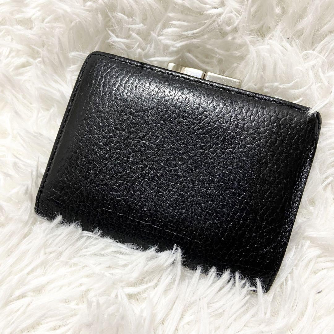 BURBERRY バーバリー 二つ折り財布 がま口 ブラック ノバチェック