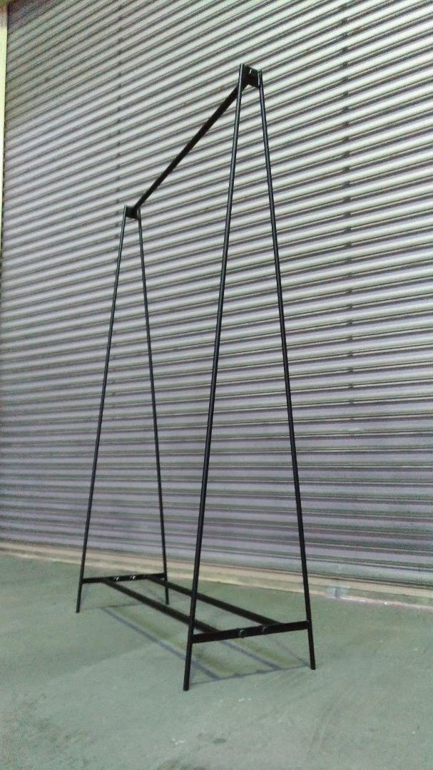 アイアン ハンガーラック 下段2本 店舗什器 コートスタンド