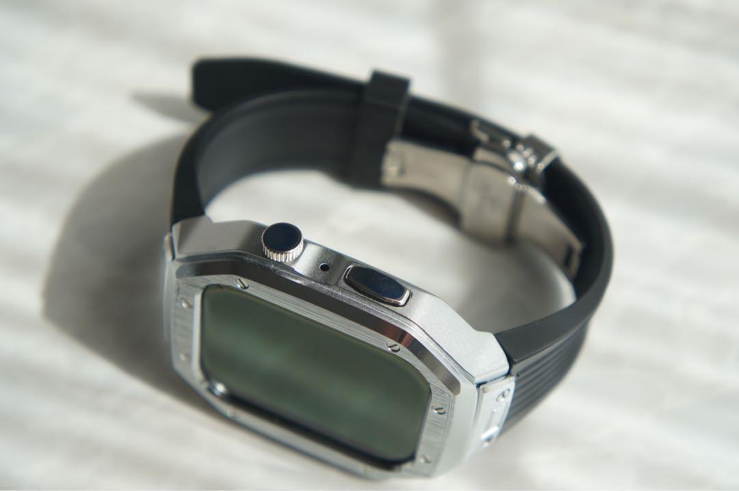 AppleWatch アップルウォッチ 44/45mm カバー　ケース　ベルトf