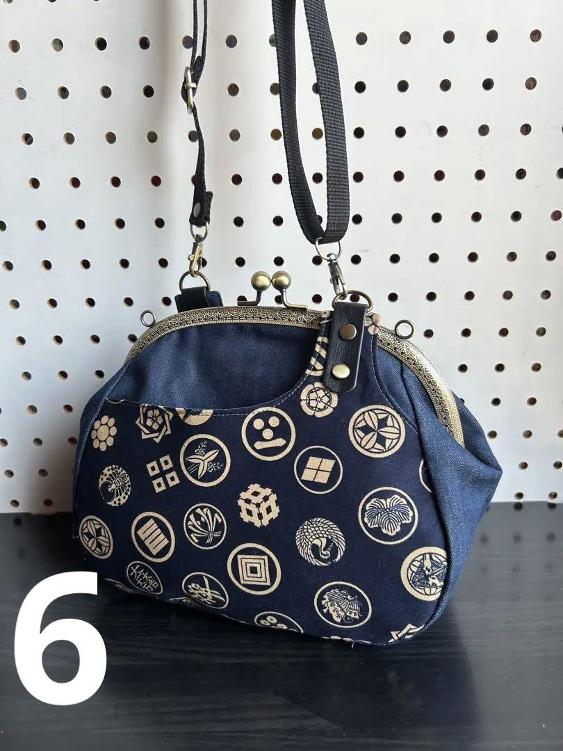 ＊ハンドメイド＊もんちゃん様お取り置き分　25口金ショルダーがま口バッグ　２点 mayu様 お取り置きして 可愛い25口金ショルダーがま口バッグ