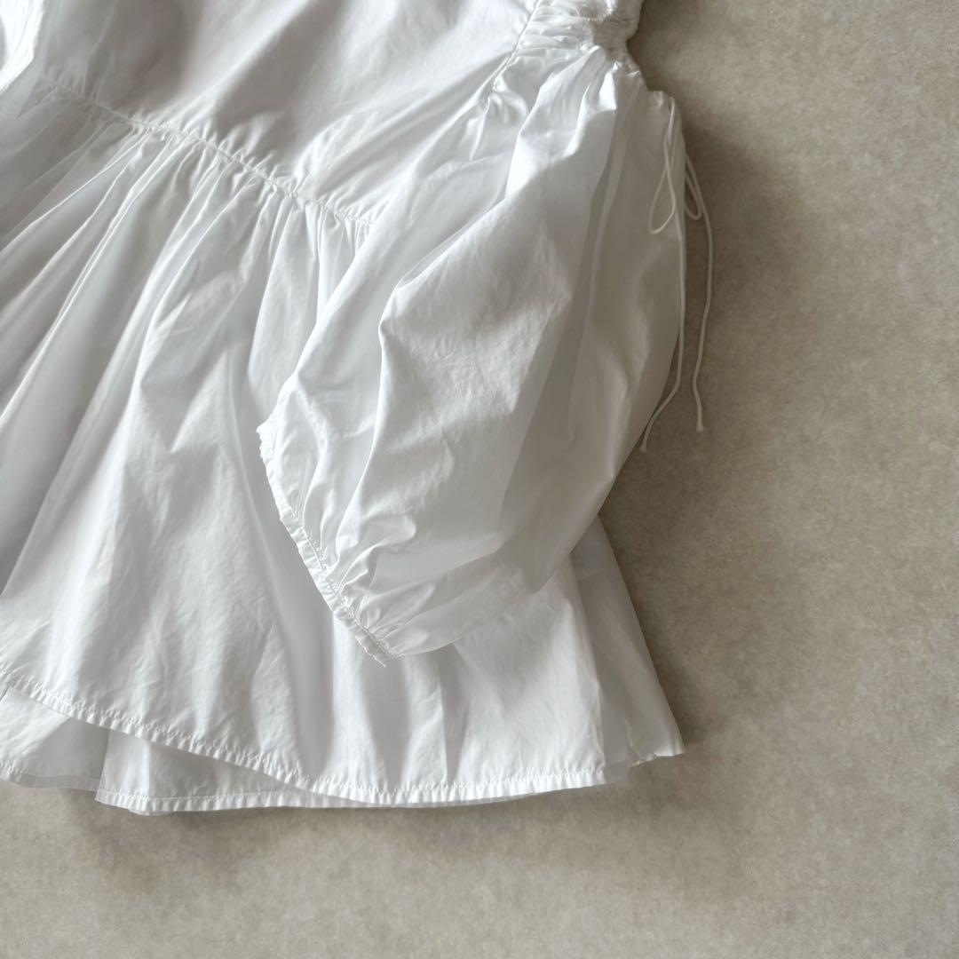 CECILIE BAHNSEN バックオープンペプラムブラウス　セシリーバンセン