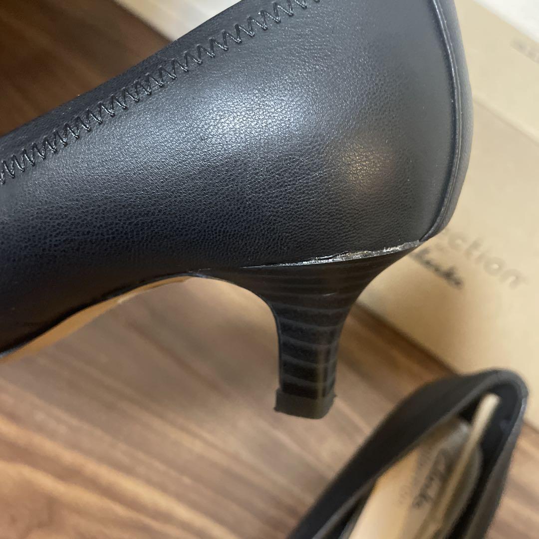みゆ【美品】Clarks 黒　パンプス　24.0 UK5