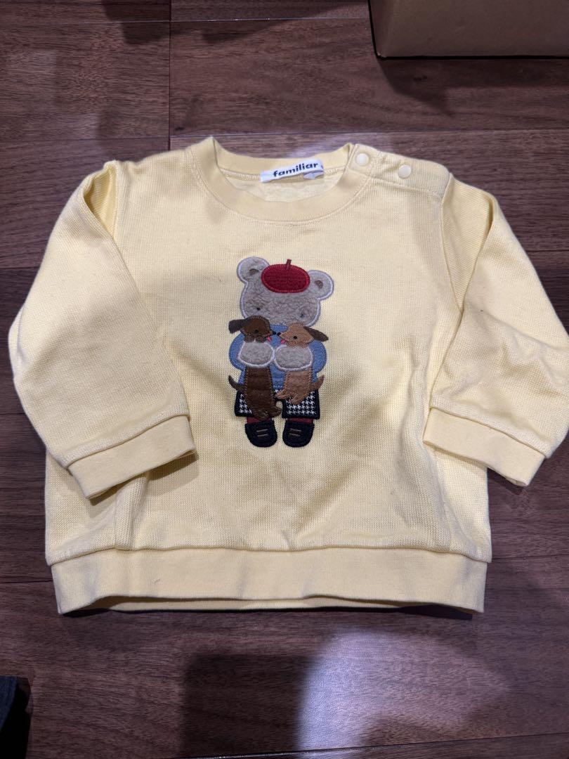 クリスマスツリー特価！ familiar クマ刺繍 80サイズ トレーナー トップス