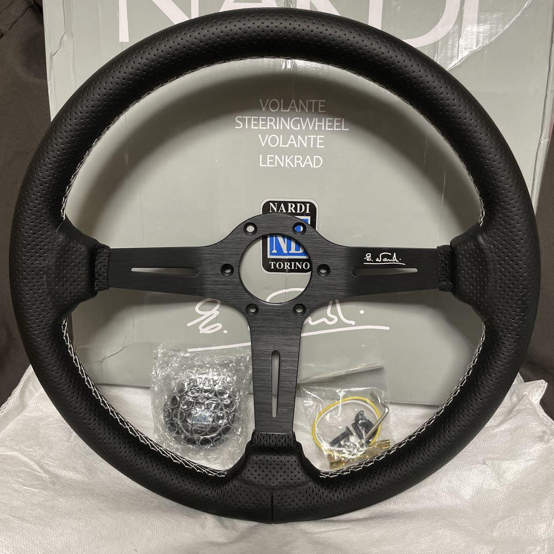 3★NARDI ステアリング ディープコーン 14インチ　350mm ブラック