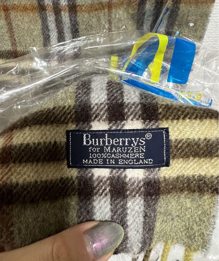 【激安大特価！】 Burberryカシミアマフラー 小物