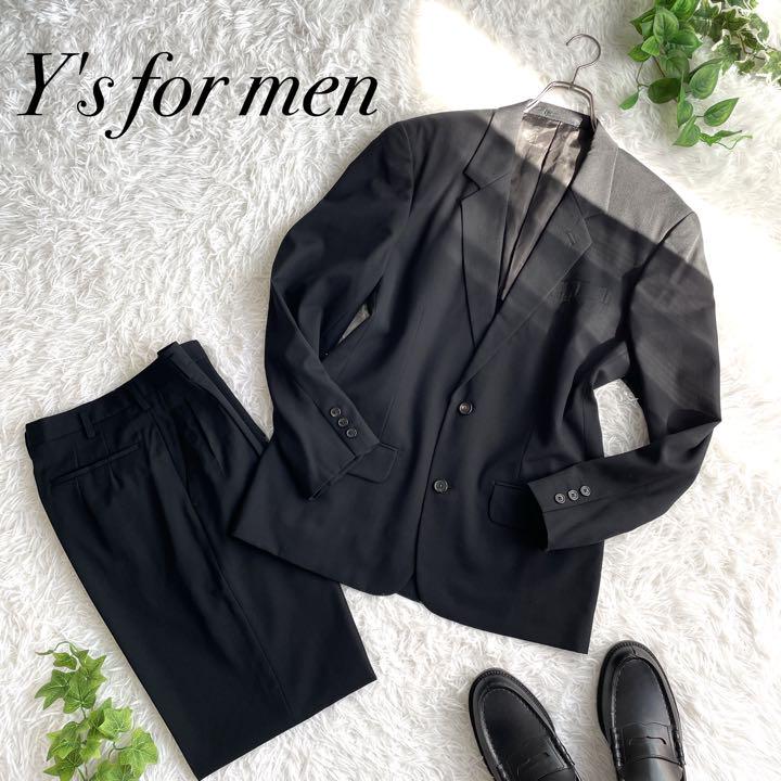 ヴィンテージ  希少　Y’s for men ワイズ　スーツ　セットアップ　黒