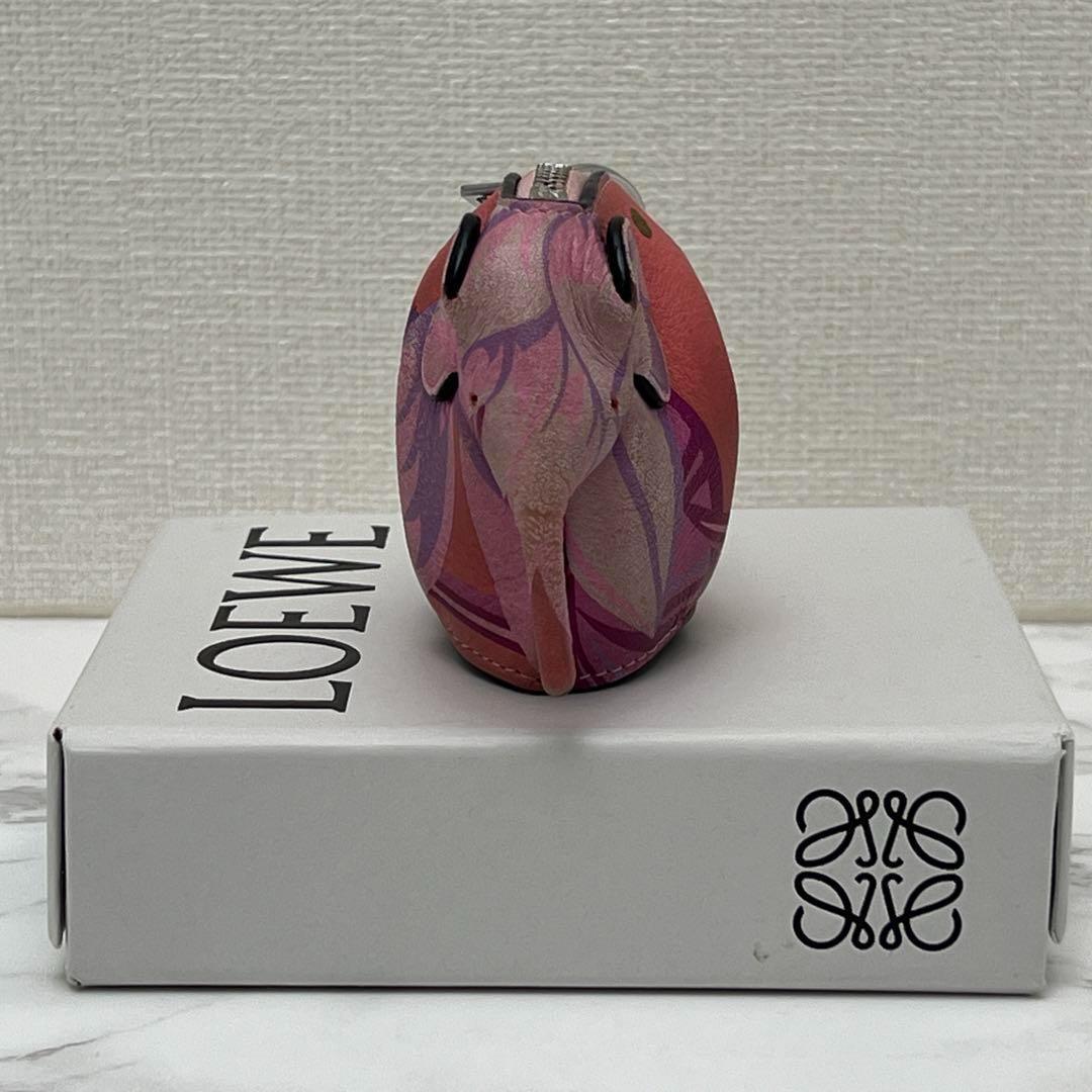 ロエベ エレファント チャーム コインケース ピンク マルチカラー LOEWE