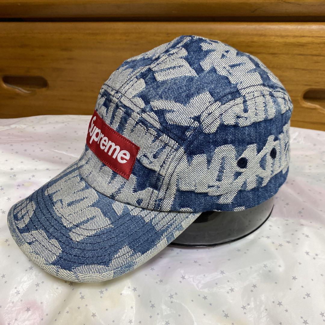 美品Supreme Fat Jacquard Denim CanpCap 正規品