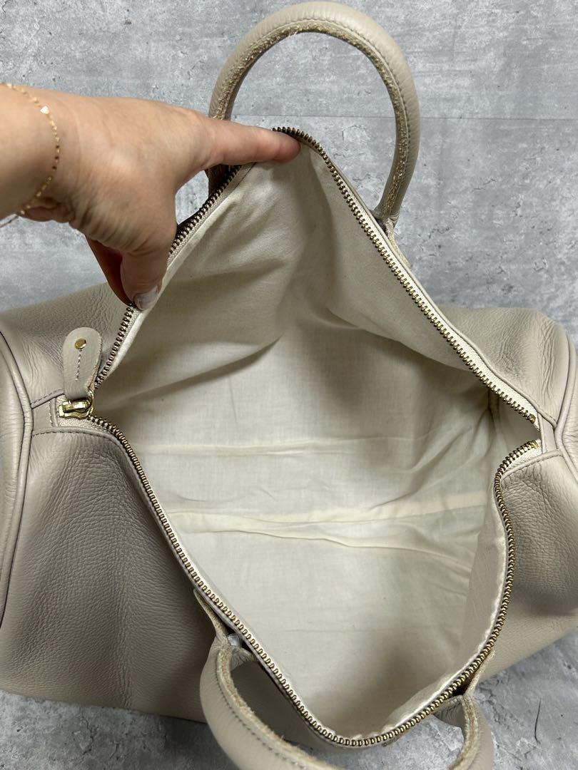 YOUNG＆OLSEN ヤングアンドオルセン レザーバッグ ベージュ系