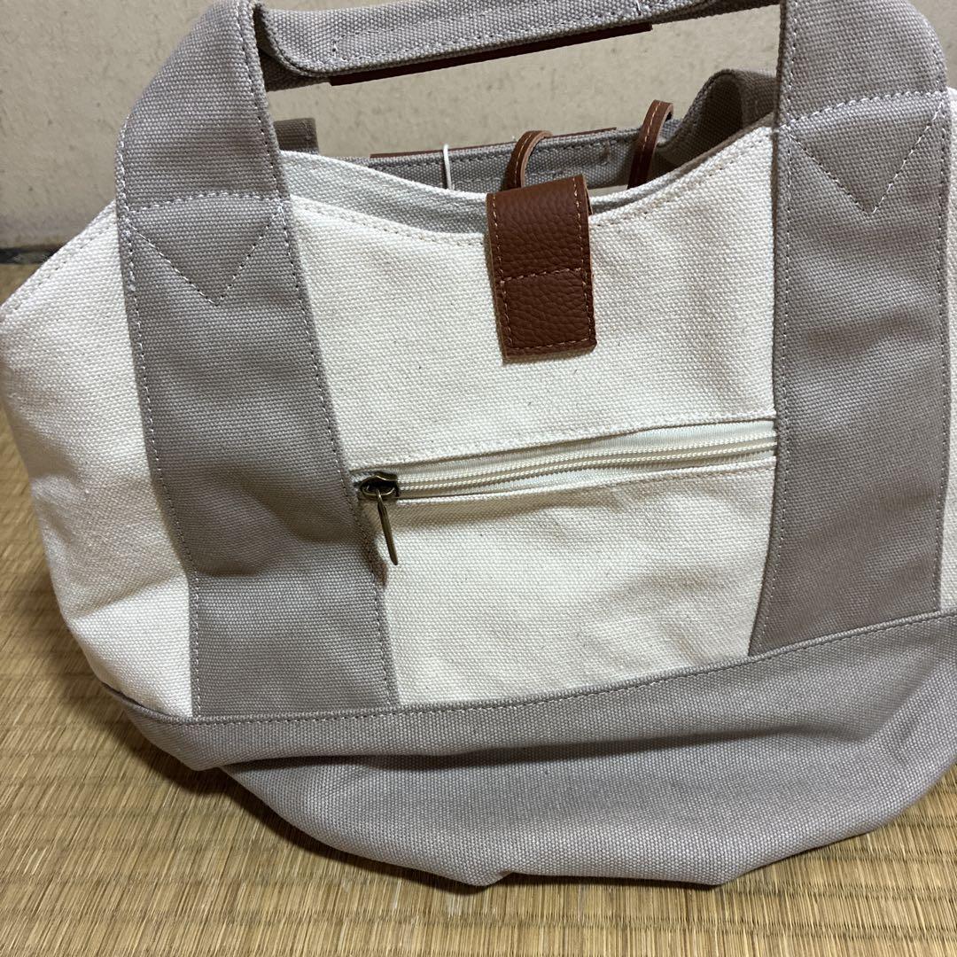 toleur コンビキャンバスラウンドトートバッグ