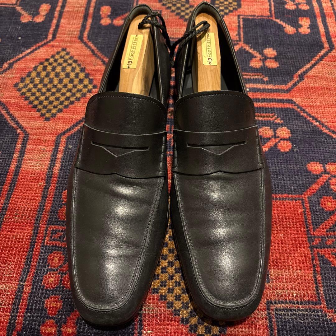 トッズ レザー ローファー UK11 30cm ブラック トッズ レザー ローファー UK11 30cm ブラック