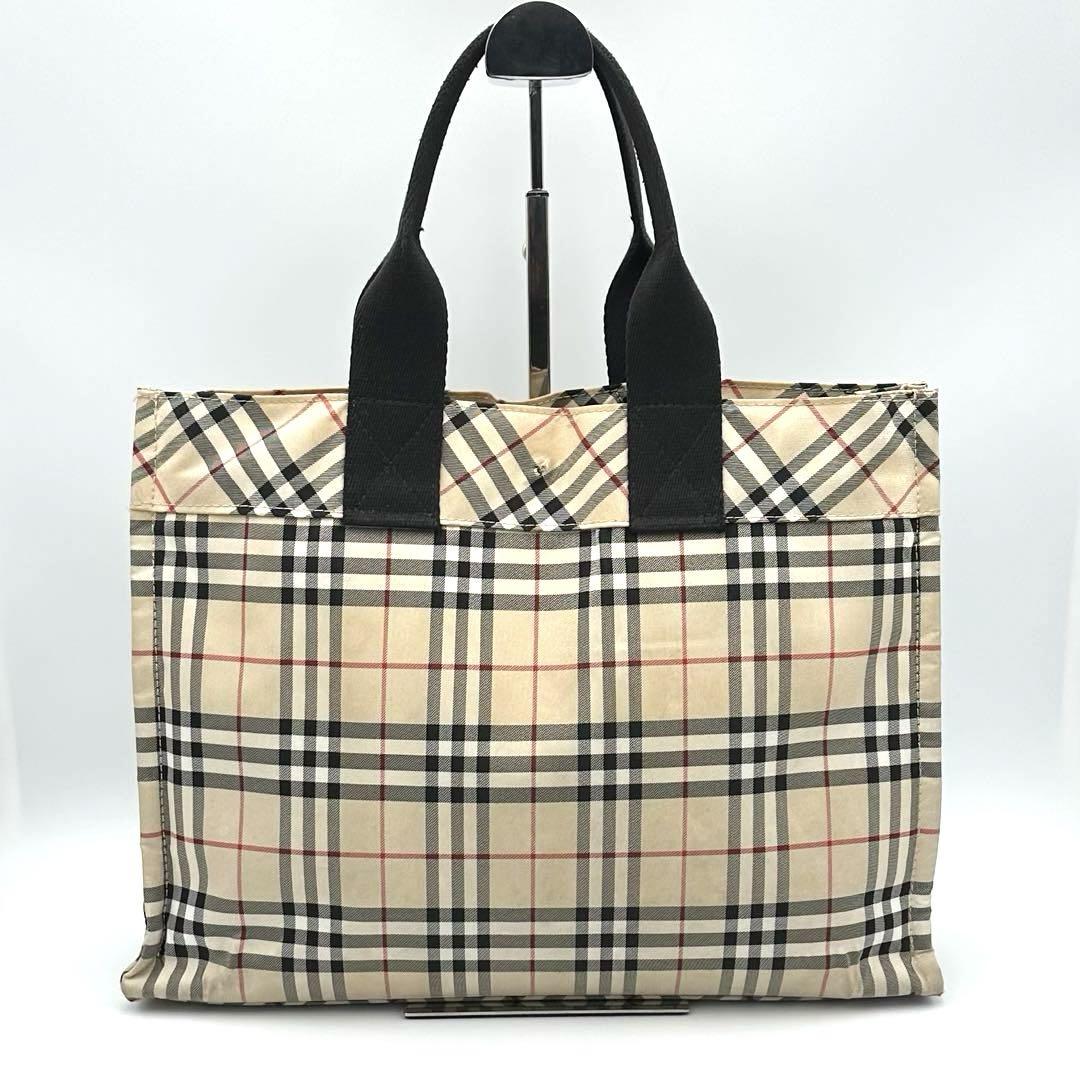 BURBERRY BLUE LABEL トートバッグ ノバチェック ナイロン