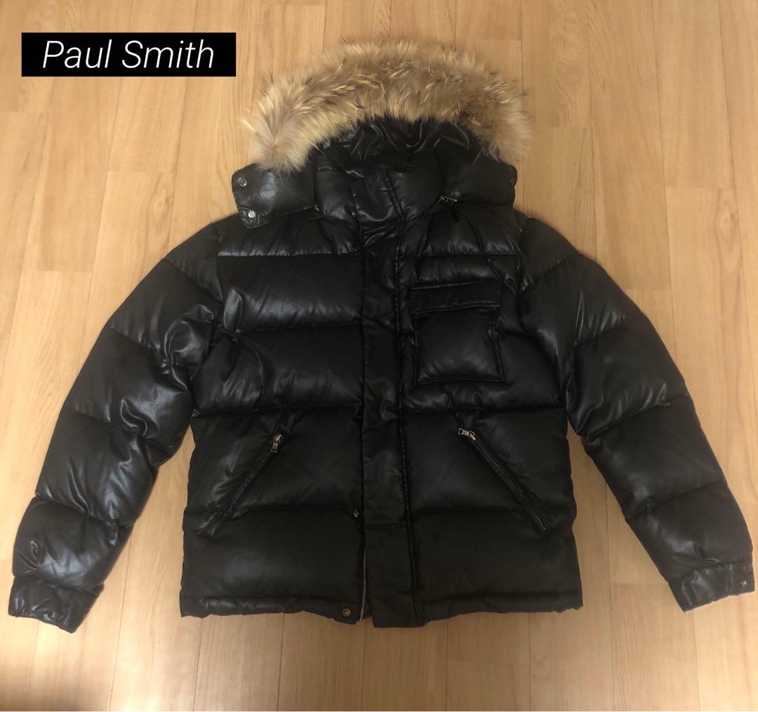 ポールスミス ダウンジャケットファーフード付きM PS Paul Smith
