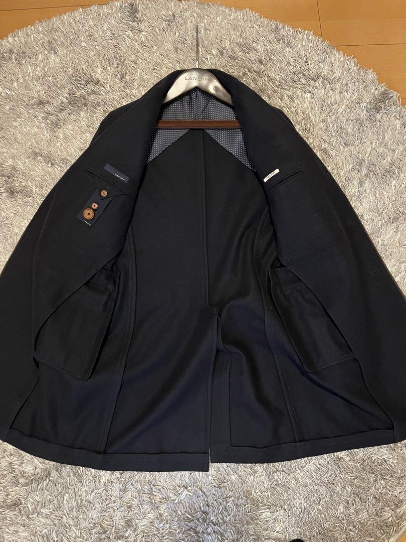ラルディーニ Lardini チェスターコート サイズ 46 ネイビー