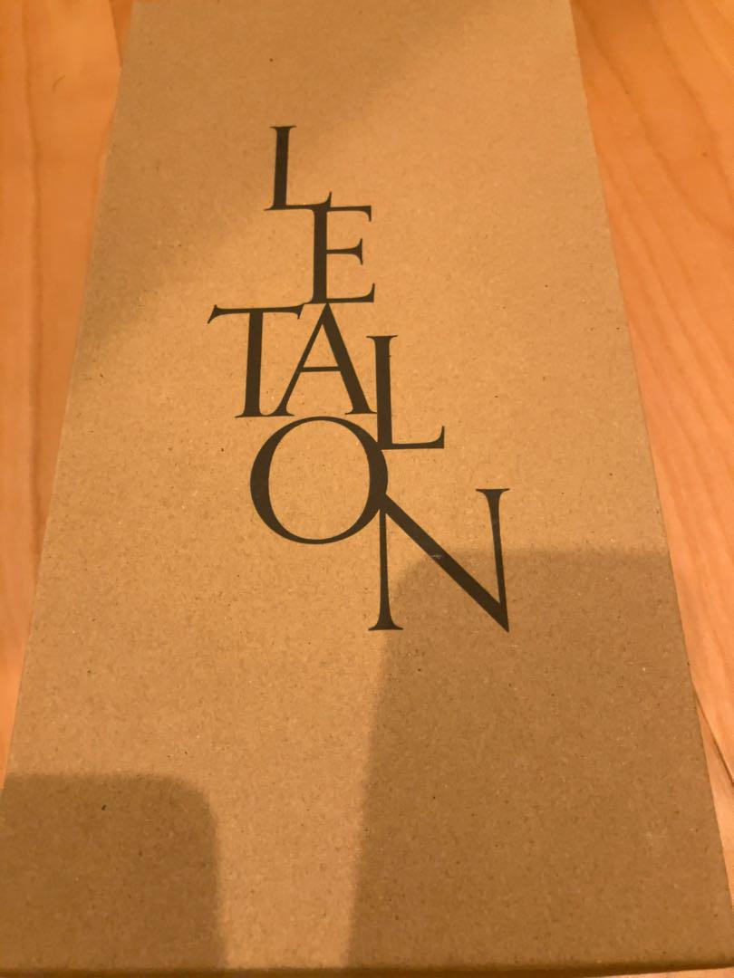 LE TALON スクエアクロシェストラップフラット 23センチ