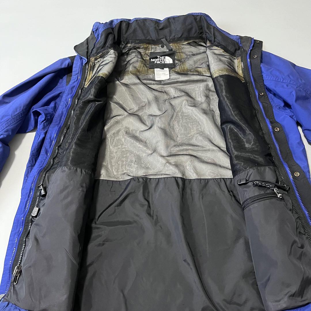 古着 THE NORTH FACEノースフェイス XL シェルジャケット ブルー