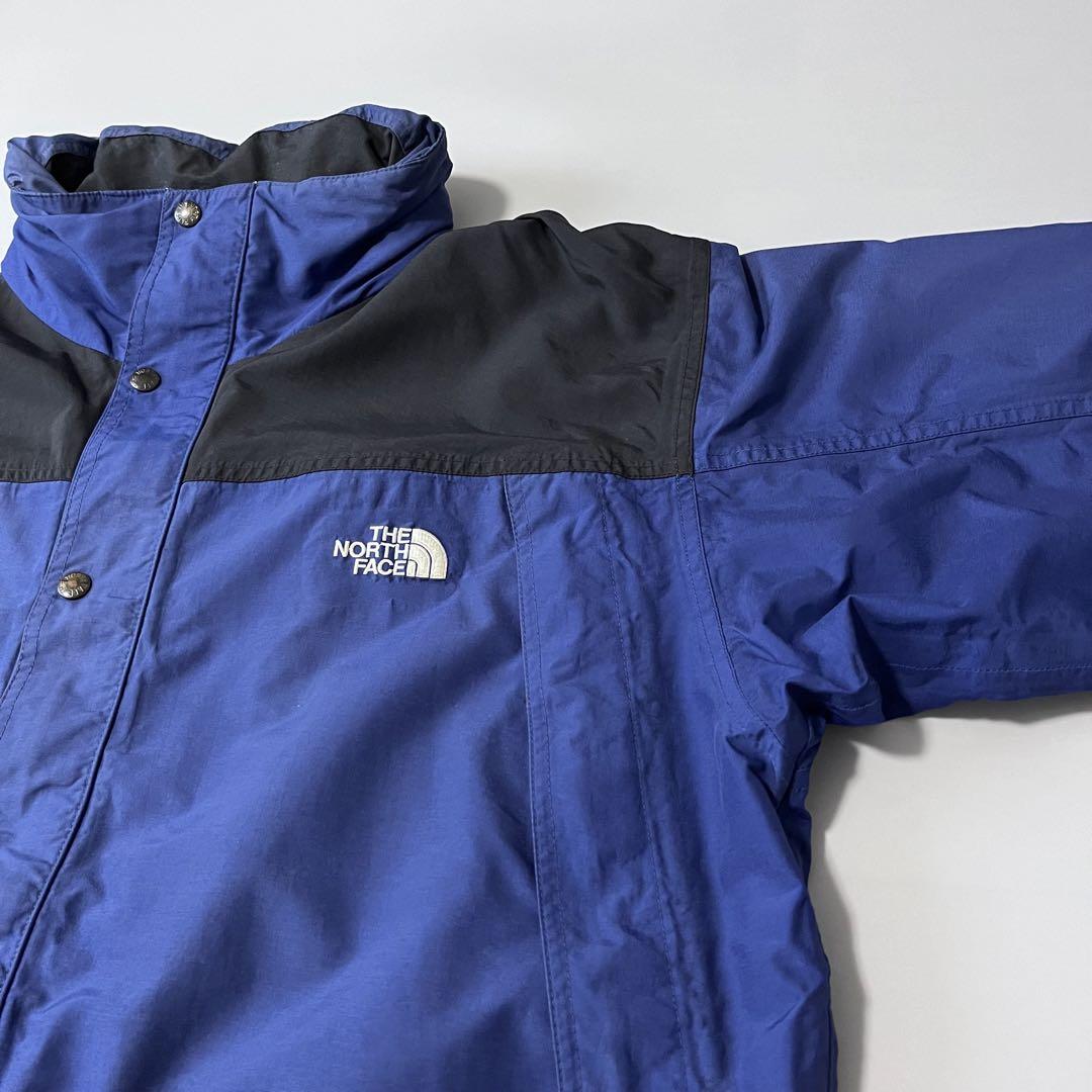 古着 THE NORTH FACEノースフェイス XL シェルジャケット ブルー