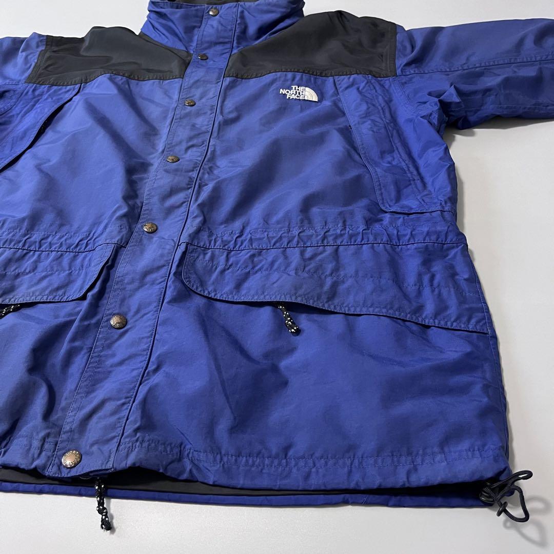 古着 THE NORTH FACEノースフェイス XL シェルジャケット ブルー