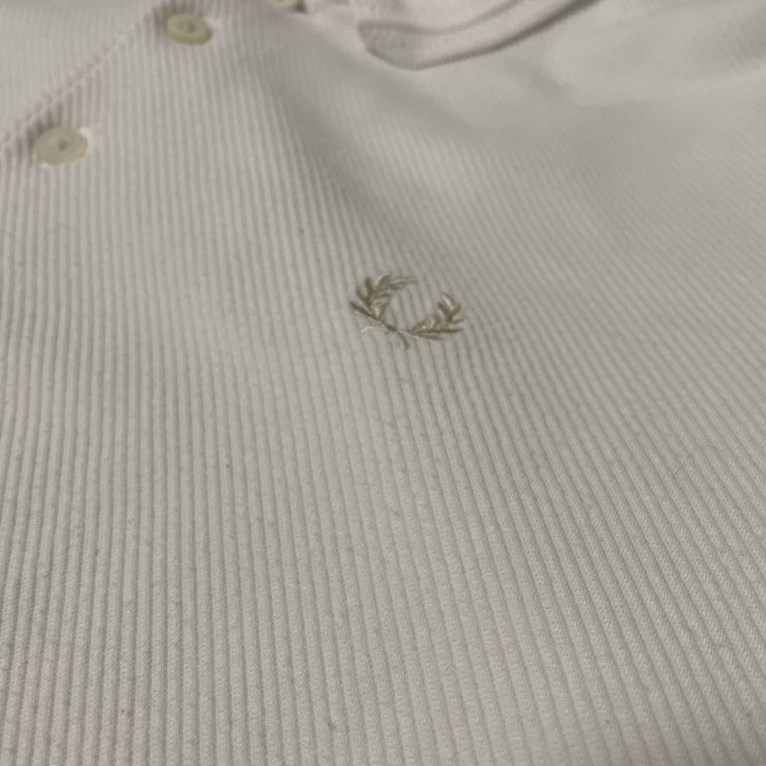 FRED PERRY ポロシャツ SOLOTEX ロゴ刺繍 Lサイズ