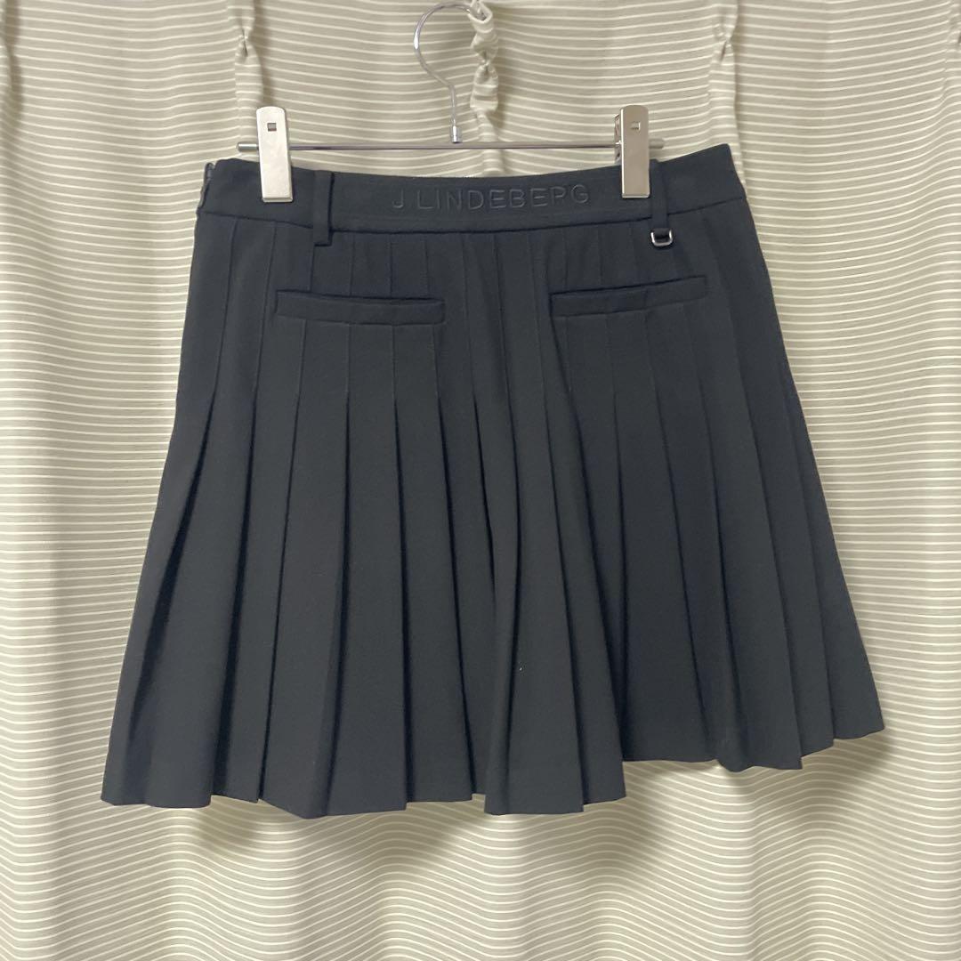 J.LINDEBERG ブラック プリーツスカート