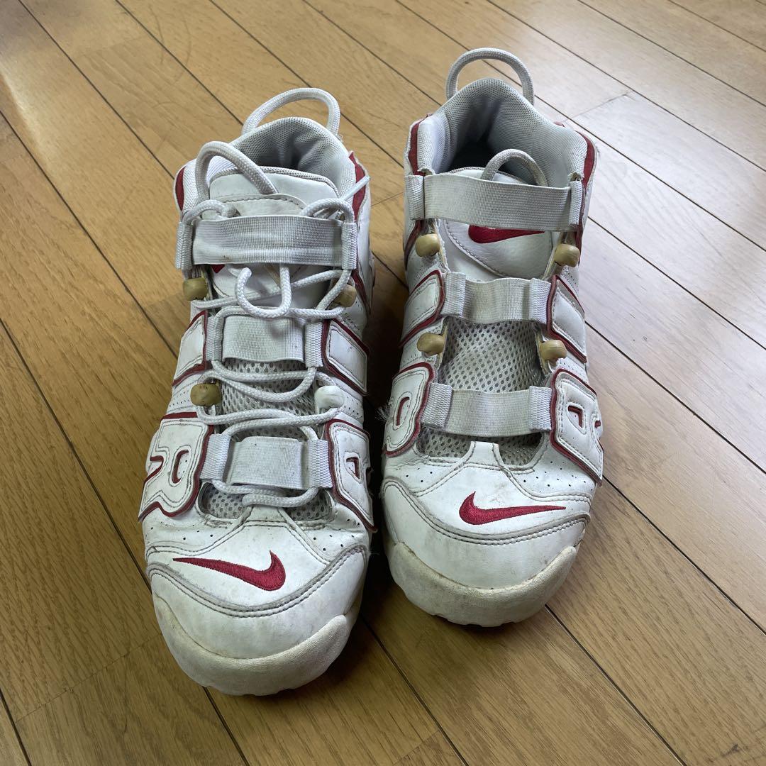 Nike AIR バスケットボールシューズ ホワイト/レッド