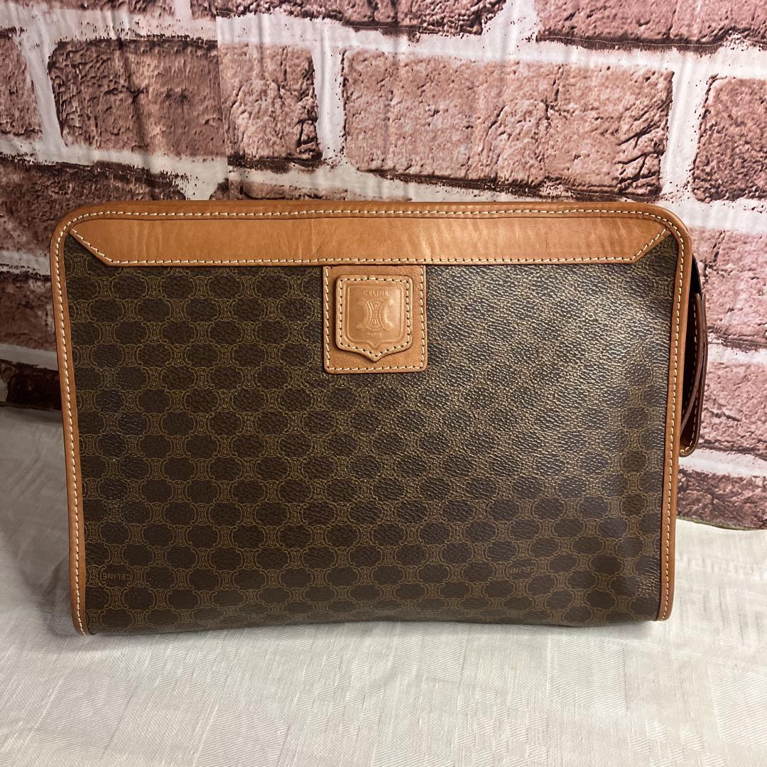 ヴィンテージ♡CELINE セリーヌ マカダム柄クラッチバッグ