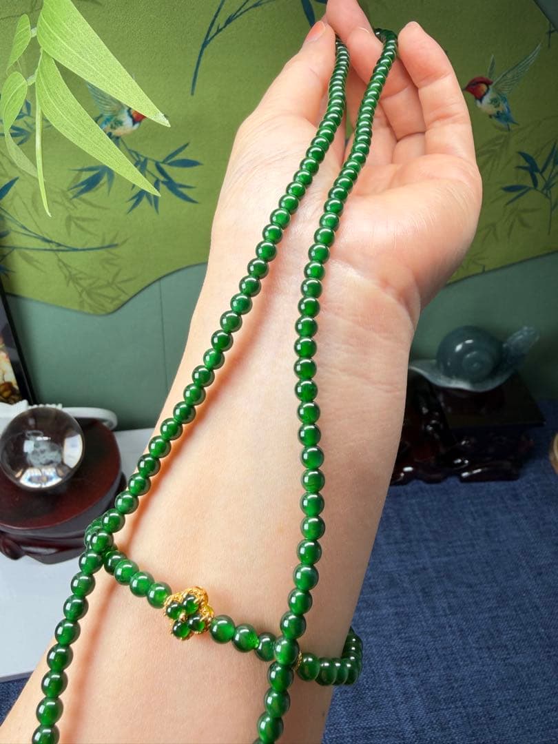 お客様確認ページ❣️希少、ロウカン質ネックレス‼️鑑定書付き お客様確認ページ❣️希少、ロウカン質ネックレス‼️鑑定書付き