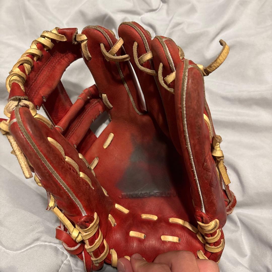 ジュンケイ 赤 レザー 硬式野球グローブ ジュンケイ 赤 レザー 硬式野球グローブ - メルカリ