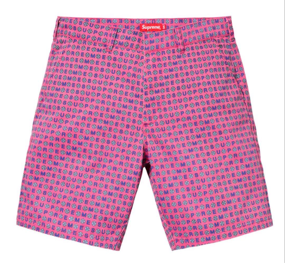 Supreme Work Short SS19) Magenta Foulard