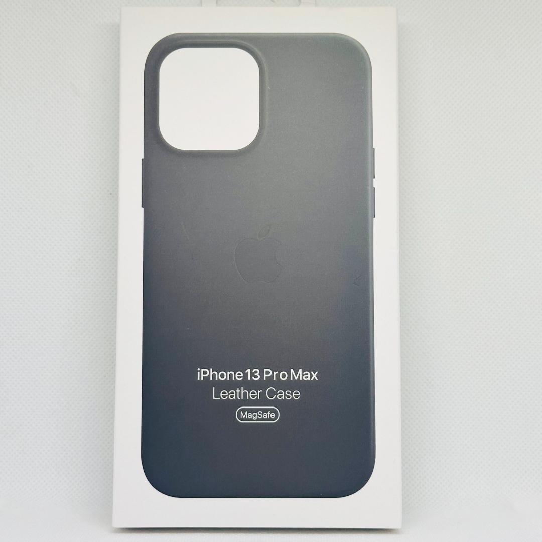 新品-純正互換品iPhone13promaxレザーケース-ミッドナイト