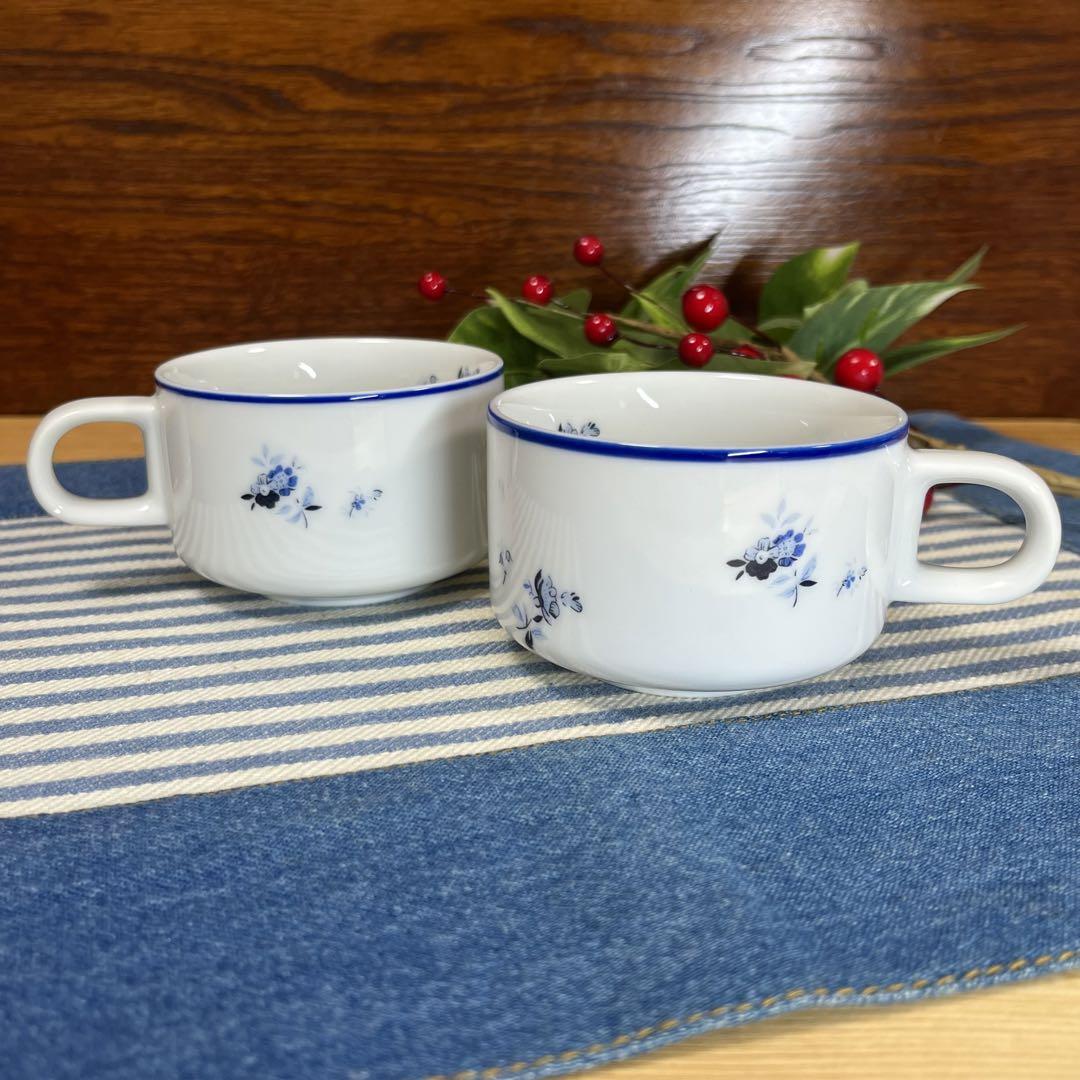 【希少美品】ヴィンテージ American airlines カップ ペア 花柄
