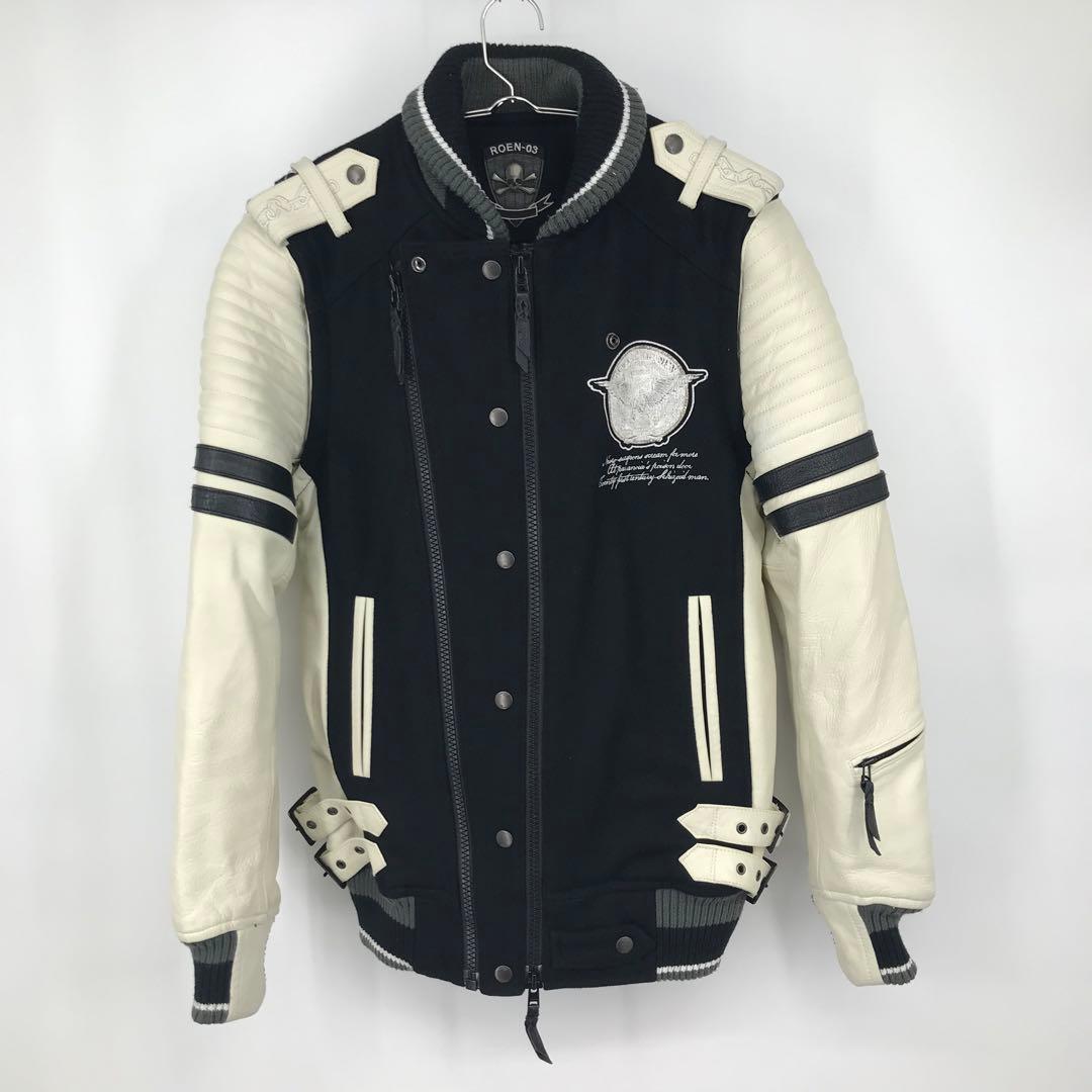 ロエン スタジャン 46 牛革 ベストM Roen