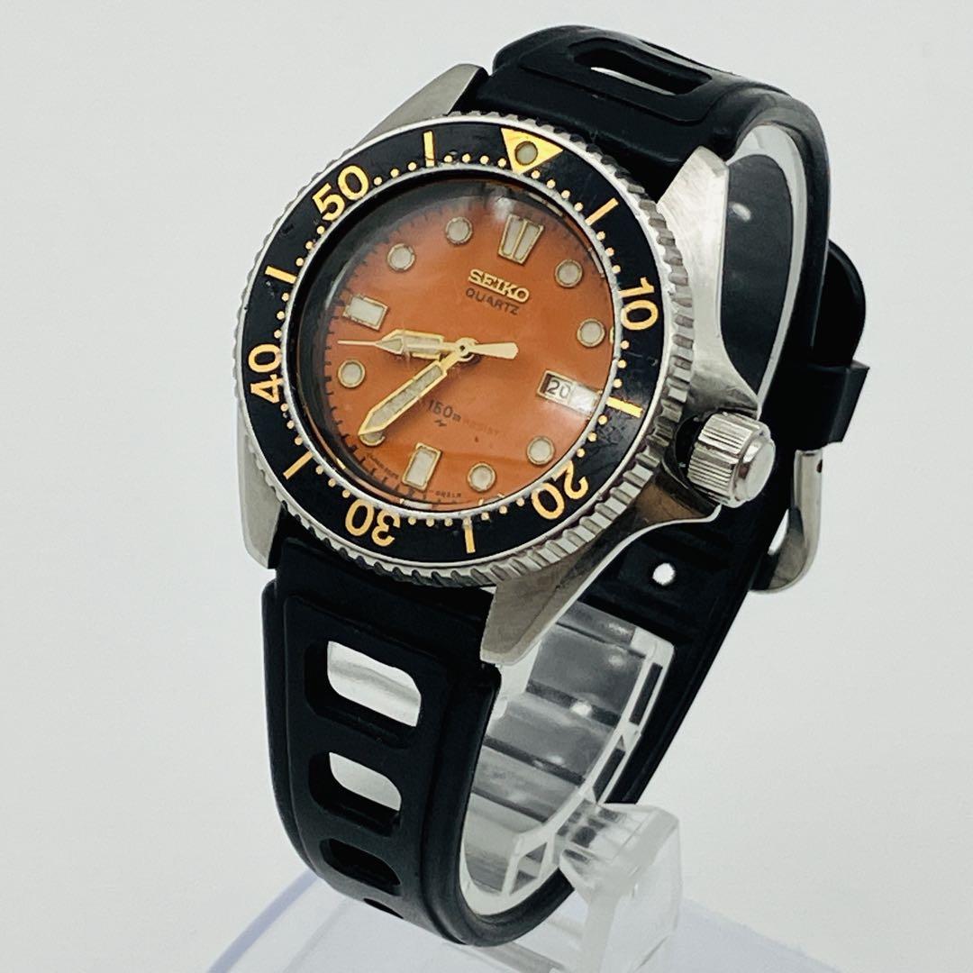 seiko セイコー 2625-0010 ボーイズ 稼動品 オレンジ 美品 SEIKO セイコー2625-0010 ダイバーズ 80年代 希少 オレンジ