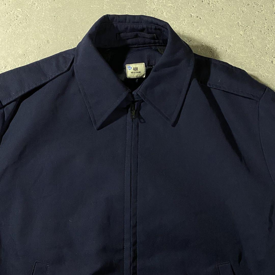 US AIR FORCE 90s JACKET チンスト付き ネイビー 紺