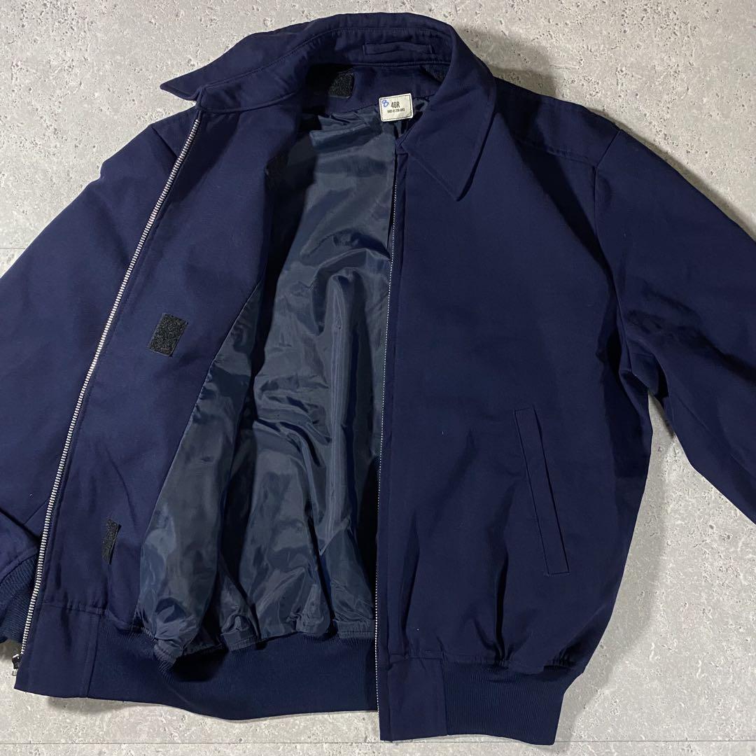 US AIR FORCE 90s JACKET チンスト付き ネイビー 紺