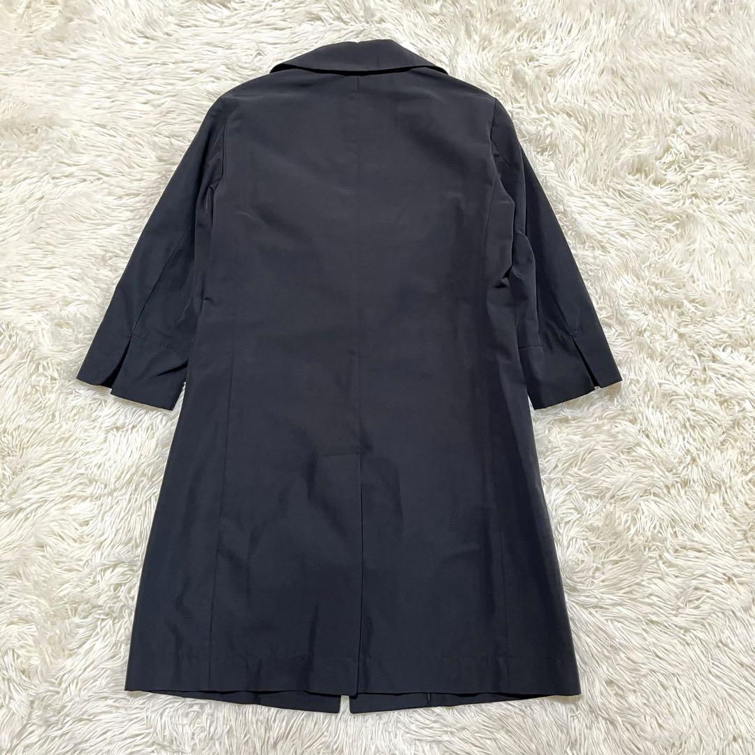 【極美品】HERNO ヘルノ 5分袖 薄手コート 羽織 サイズ40 ブラック