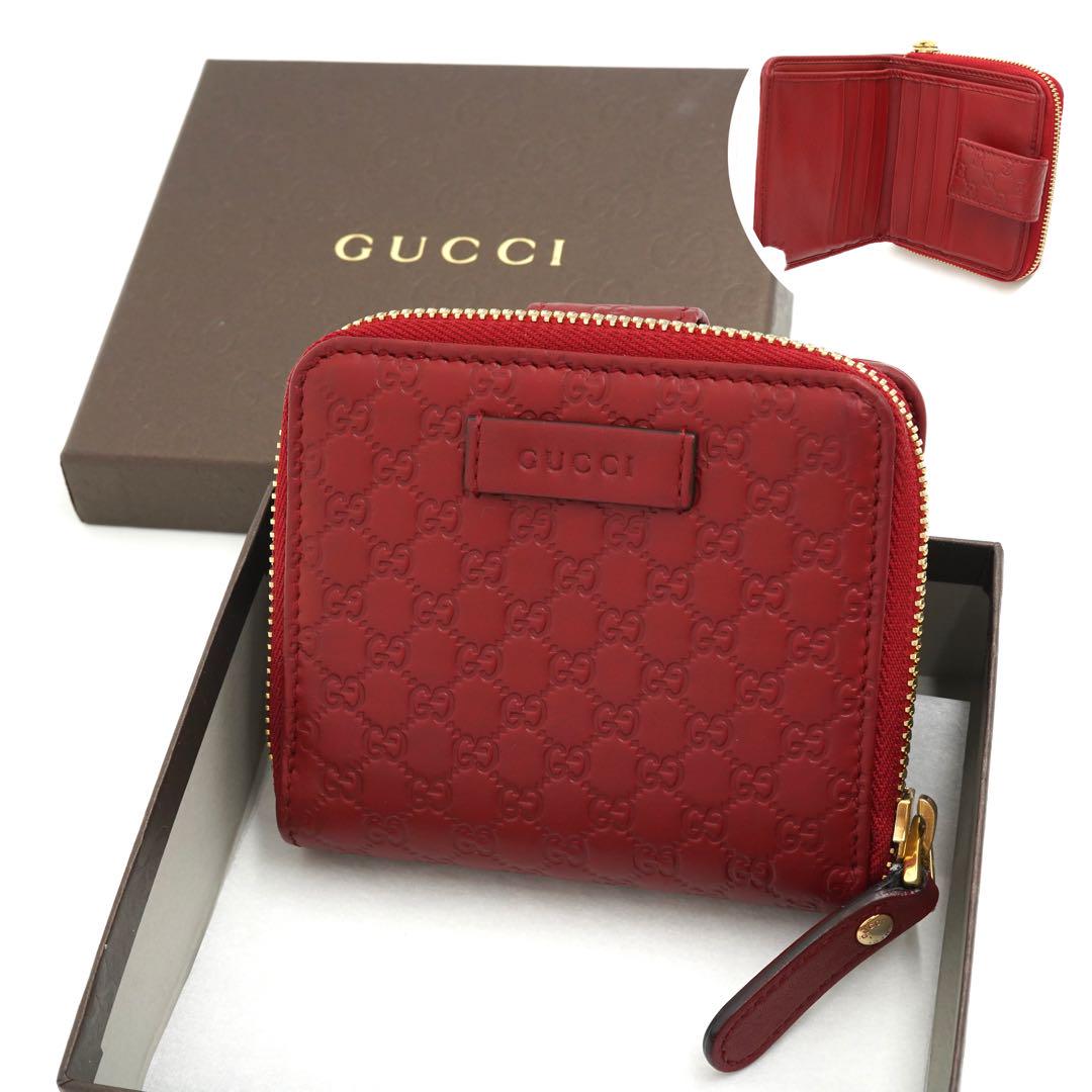 ✨新品未使用・箱保存袋　GUCCI ミニ財布　マイクロGG インターロッキング ✨新品未使用・箱付き✨ GUCCI ミニ財布 マイクロGG インター