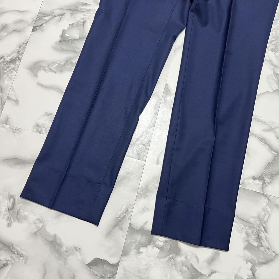 極美品】ヒルトン スーツ セットアップ パンツ2点 SUPER110´s 紺 極美品】ヒルトン スーツ セットアップ パンツ2点 SUPER110´s 紺