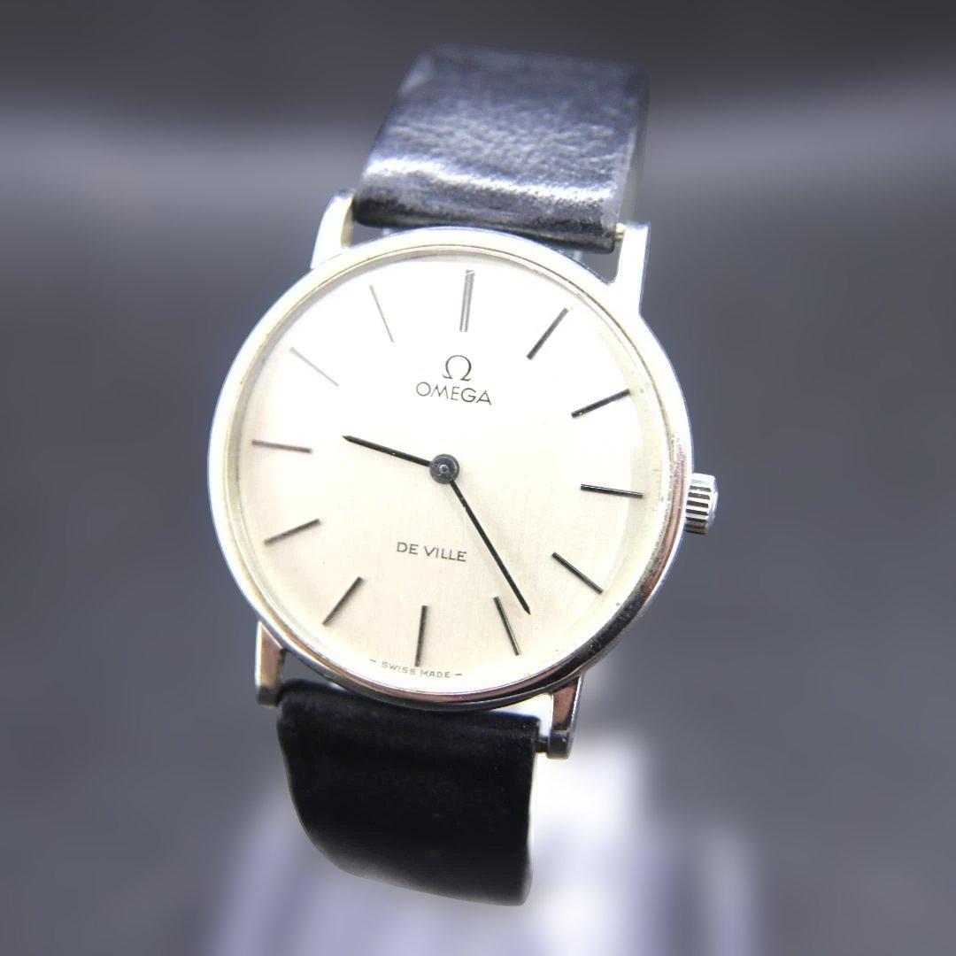 オメガ デヴィル 腕時計 メンズ 手巻き 銀 ラウンド ビンテージ 32mmOMEGA