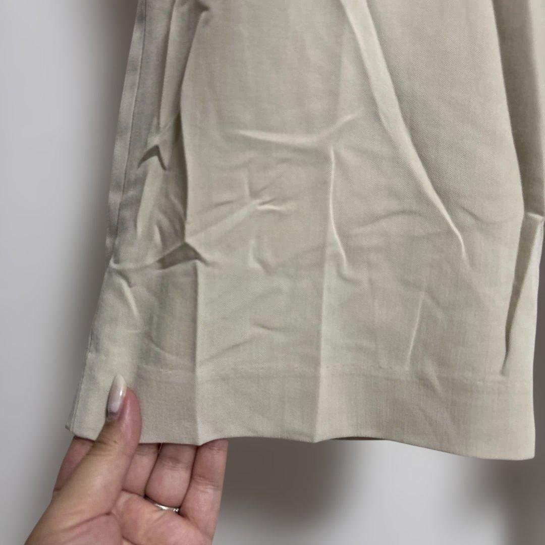 ベージュ ガウチョパンツ