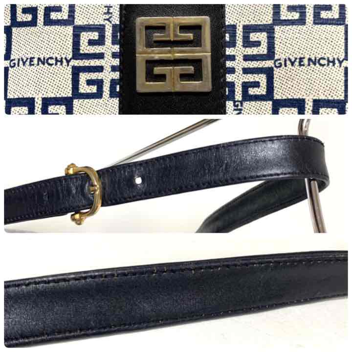 ジバンシー 本革 紺 肩掛け 745 wkBJn-m94330626268 ワンショルダー バッグ 総柄 ネイビー 特価最新作