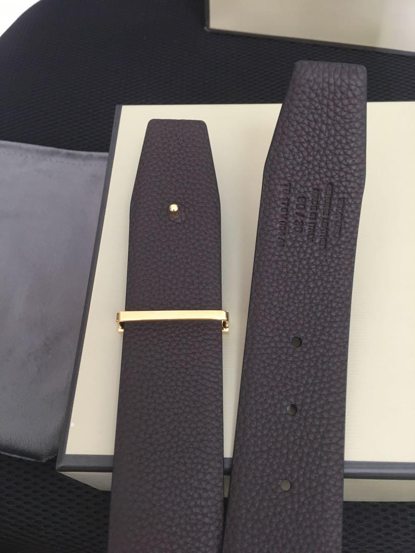 TOM FORD ブラックレザーベルト